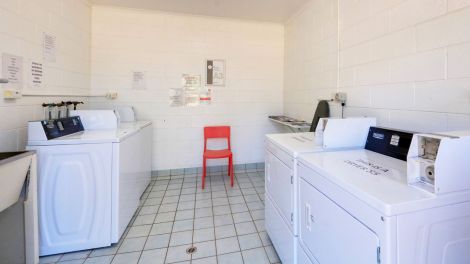 Interior of the guest laundry at Cunnamulla Tourist Park